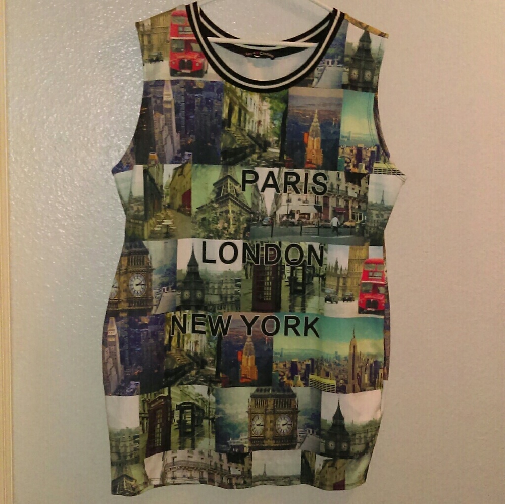 Big city photograph dress